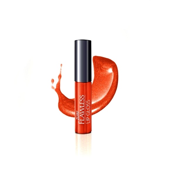 Zuri Orangey Red Flawless Lip Gloss Shiny Beauty Makeup Lipstick Women of Color - Picture 1 of 8